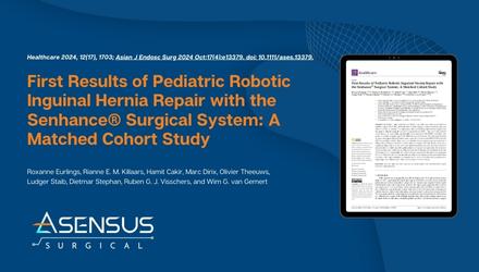 Thumbnail - First Results of Pediatric Robotic Inguinal Hernia Repair with the Senhance Surgical System A Matched Cohort Study